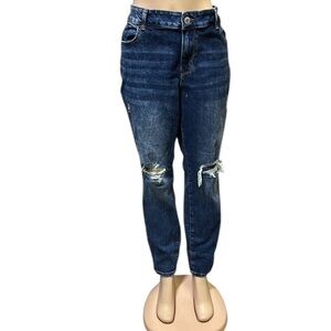 Maurices Distressed Denim Curvy Skinny Blue Jeans Women Plus Size 18W